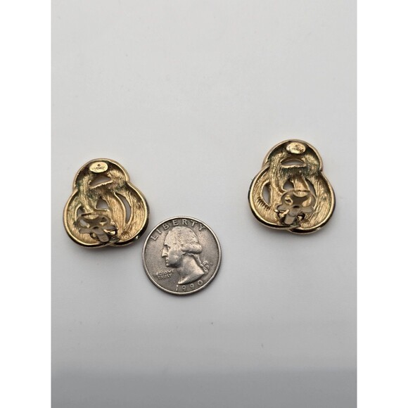 Givenchy Signed Triple Knot Clip On - Picture 5 of 6